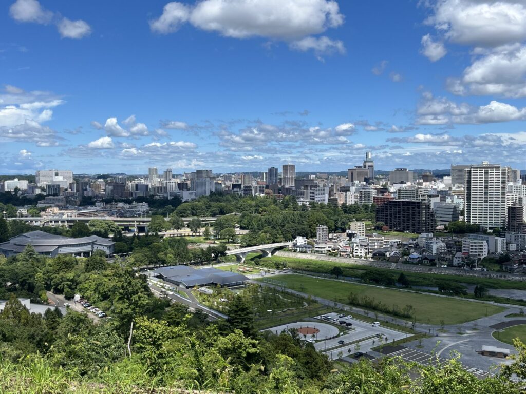 青葉城本丸からの眺め３