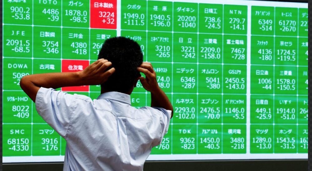 日経平均株価下落